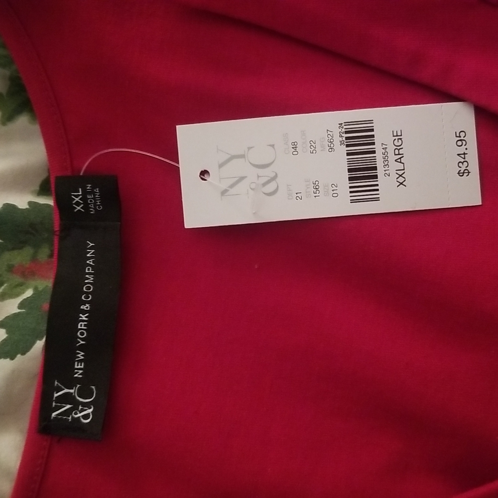 new..red stylish T shirt..long sleeve